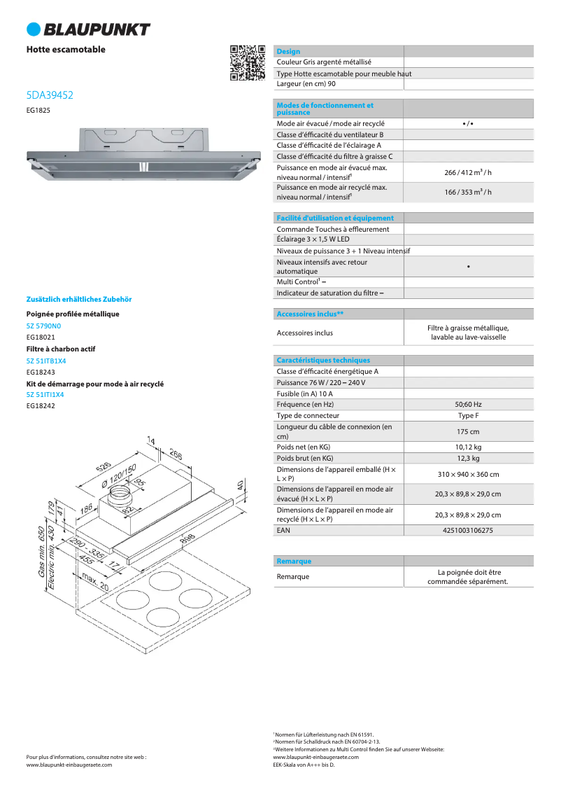 Imagen de la primera página del manual del dispositivo 5DA39452