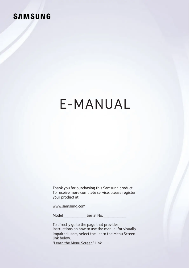 Página 1 del manual Manual de usuario Samsung Series 8 UN55NU8000FXZC