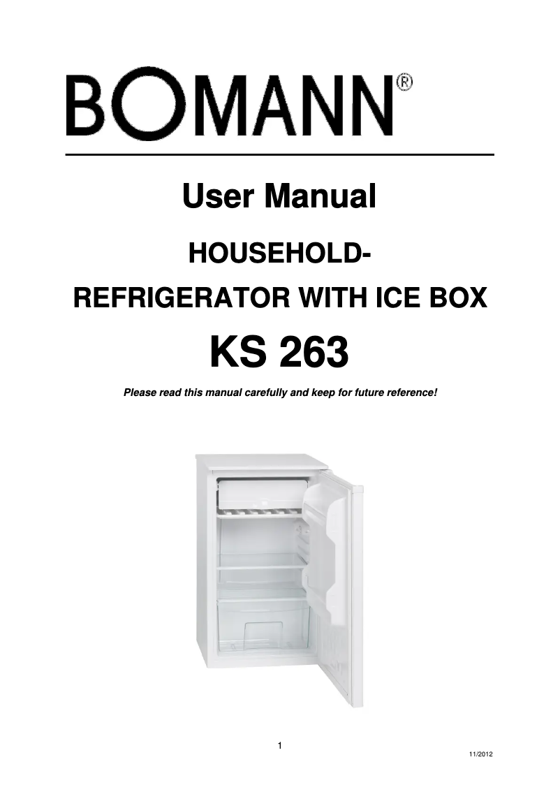 Imagen de la primera página del manual del dispositivo KS 263