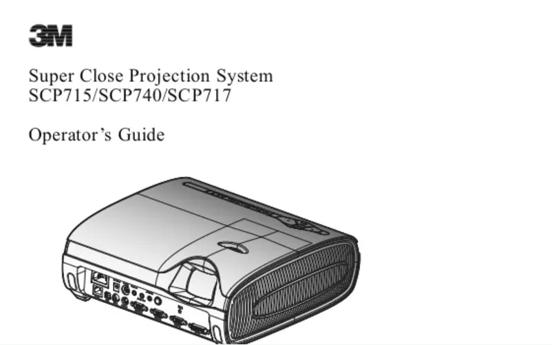 Página nº 1 - Manual de usuario 3M SCP740