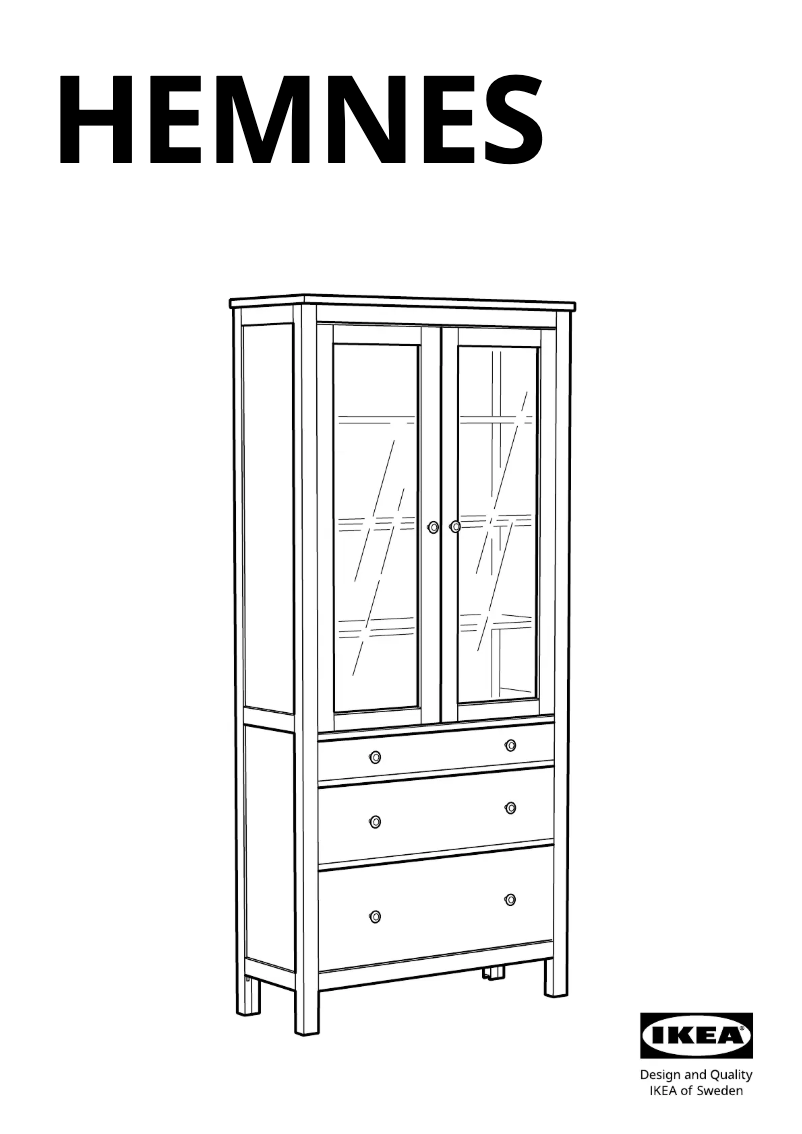 Imagen de la primera página del manual del dispositivo HEMNES 503.717.72