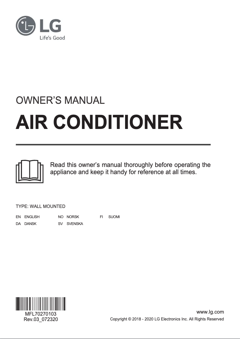 Página 1 del manual Manual de usuario LG F12KM