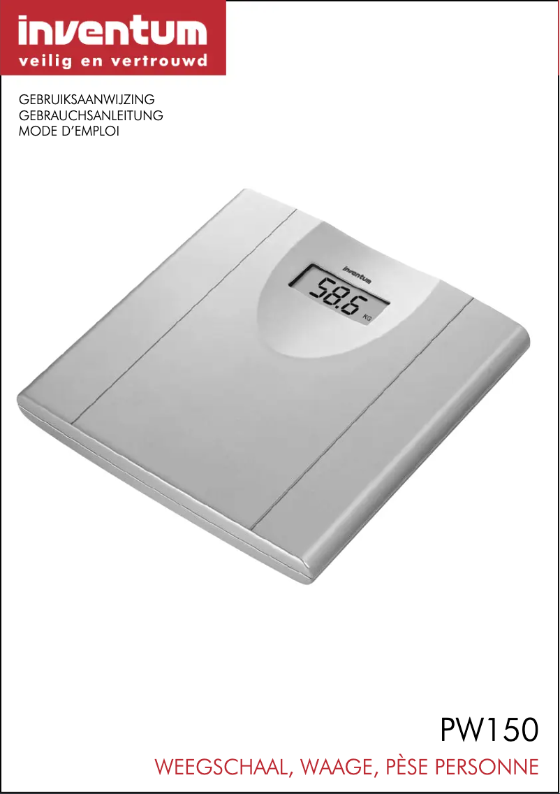 Imagen de la primera página del manual del dispositivo PW150