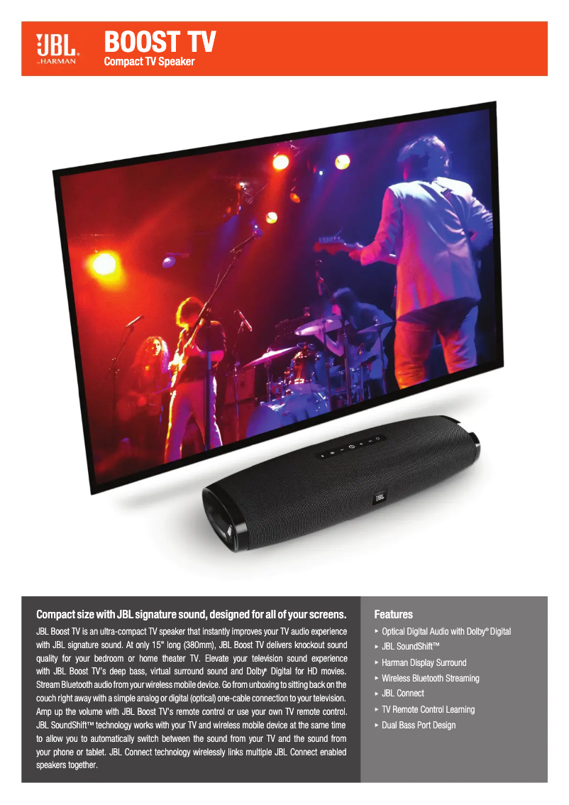 Imagen de la primera página del manual del dispositivo Boost TV