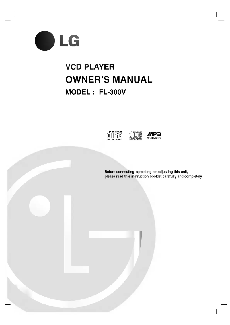 Página 1 del manual Manual de usuario LG FL-300V