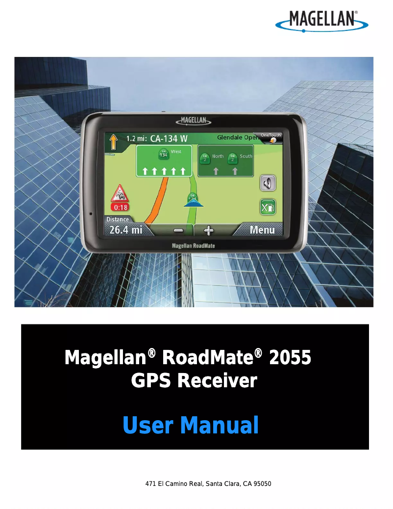 Página nº 1 - Manual de usuario Magellan RoadMate 2055T-LM
