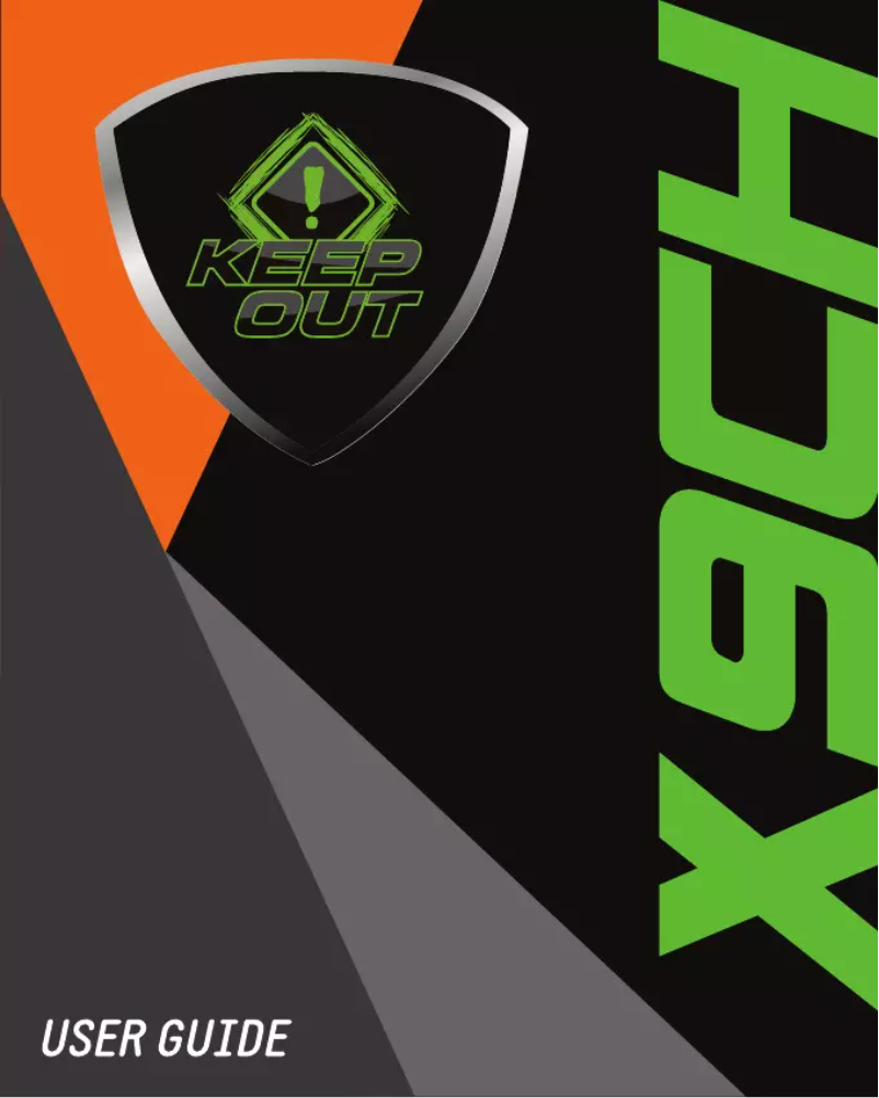 Página 1 del manual Manual de usuario KeepOut X9CH