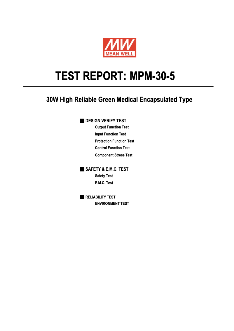 Imagen de la primera página del manual del dispositivo MPM-30-5