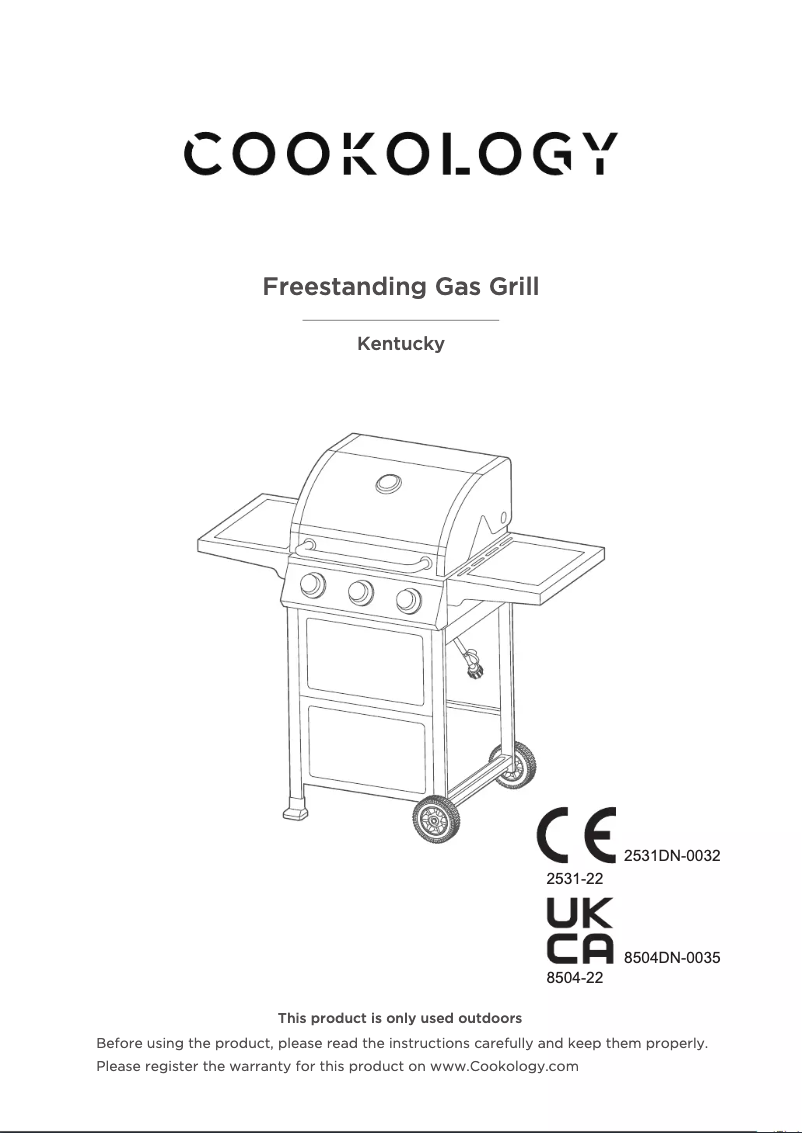 Página 1 del manual Manual de usuario Cookology Kentucky