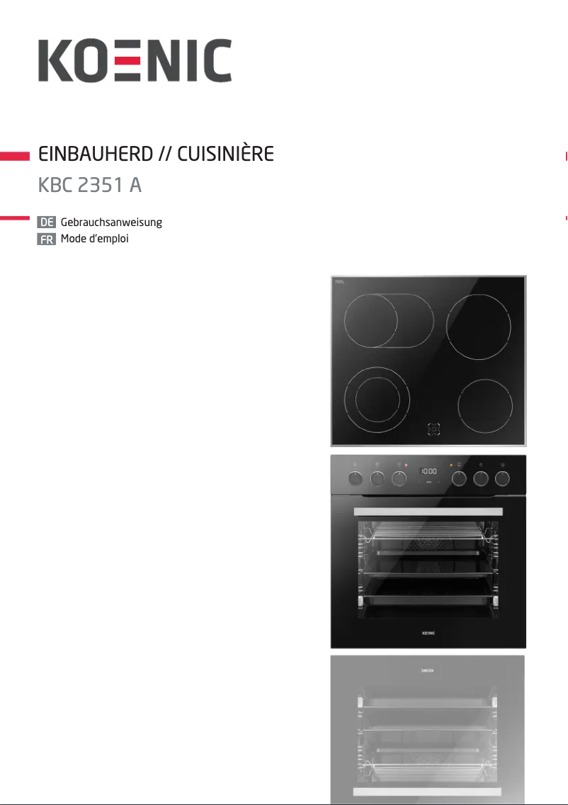 Imagen de la primera página del manual del dispositivo KBC 2351 A