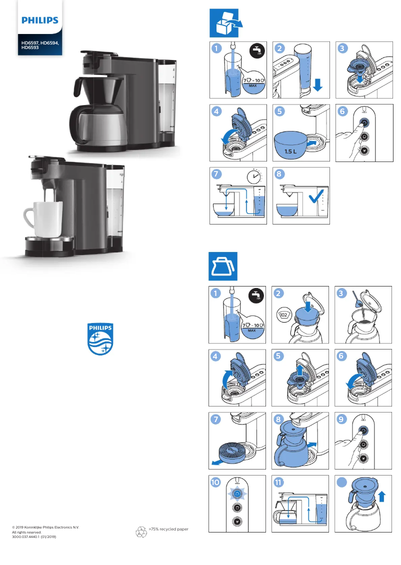 Imagen de la primera página del manual del dispositivo Switch 3in1 HD6593