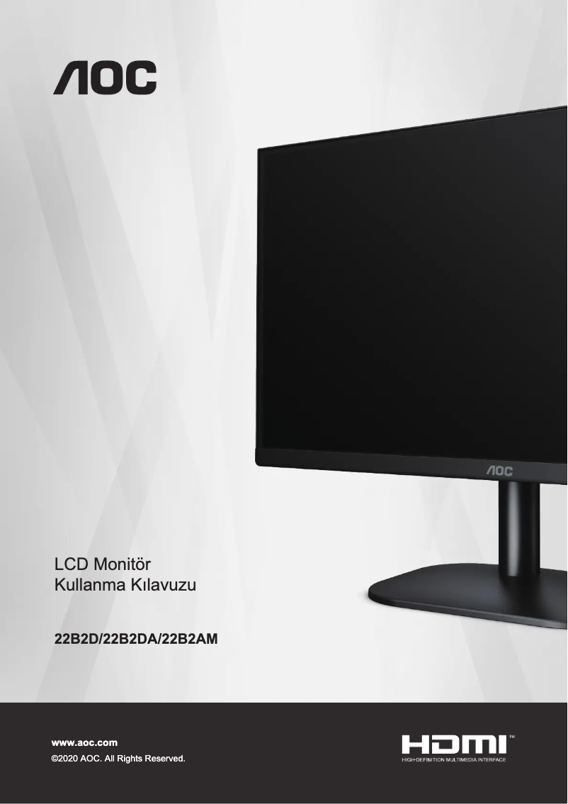 Página 1 del manual Etiqueta energética AOC 22B2DA