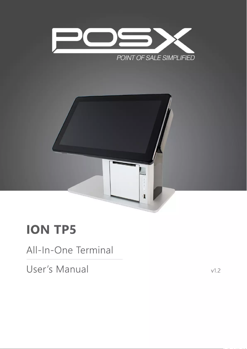 Página 1 del manual Manual de usuario POS-X ION TP5