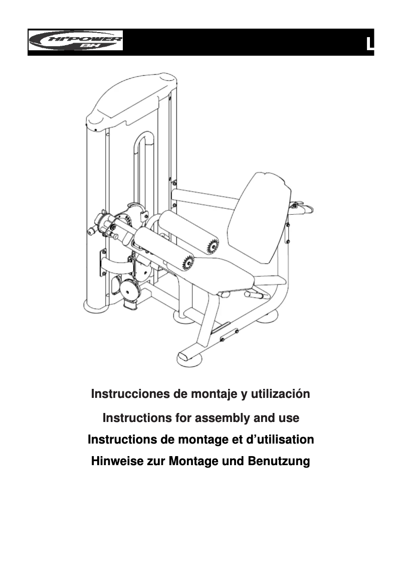 Imagen de la primera página del manual del dispositivo L020