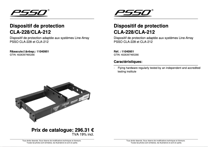 Imagen de la primera página del manual del dispositivo CLA-228