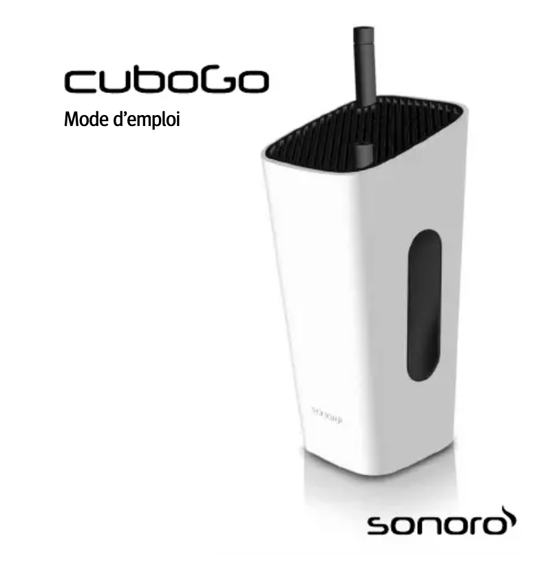 Página nº 1 - Manual de usuario Sonoro CUBOGO BLACK /