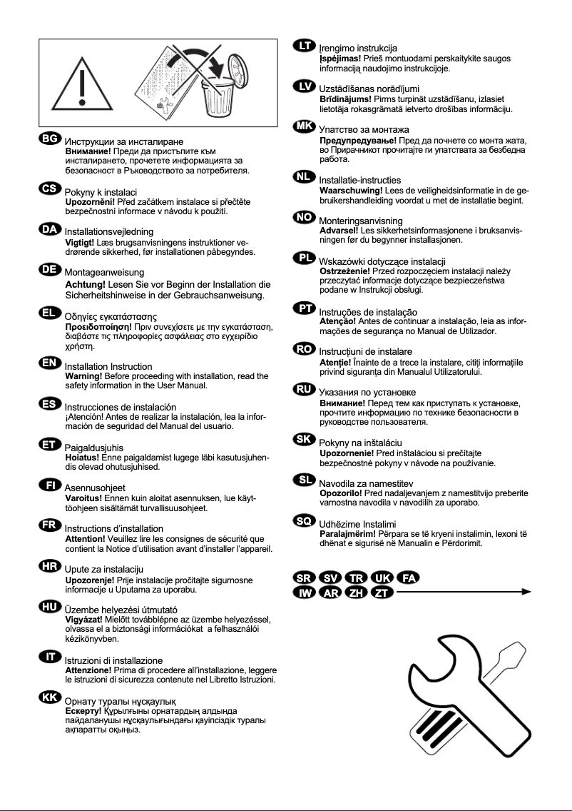 Imagen de la primera página del manual del dispositivo L6FB84KW