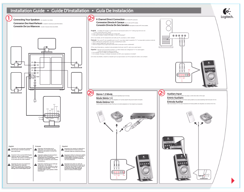 Página 1 del manual Manual de usuario Logitech Z-5500