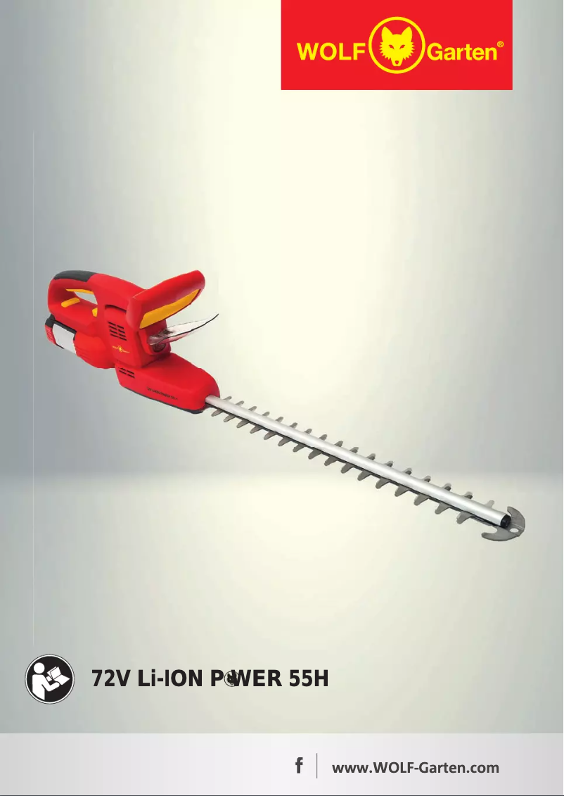 Página 1 del manual Manual de usuario Wolf Garten 72V Li-Ion Power 55 H