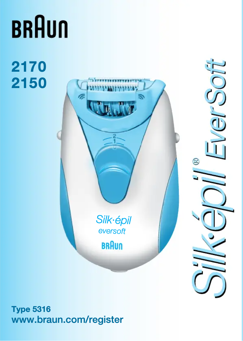 Página nº 1 - Manual de usuario Braun Silk-epil EverSoft 2150