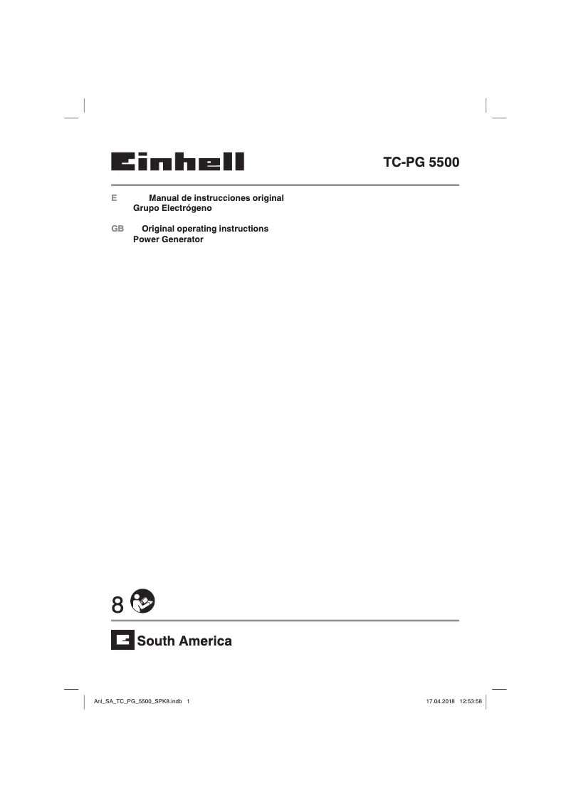 Página 1 del manual Manual de usuario Einhell TC-PG 5500