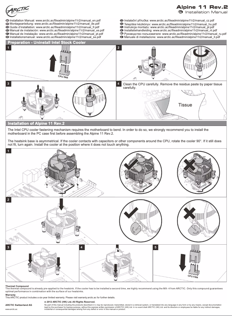Imagen de la primera página del manual del dispositivo Alpine 11 Pro