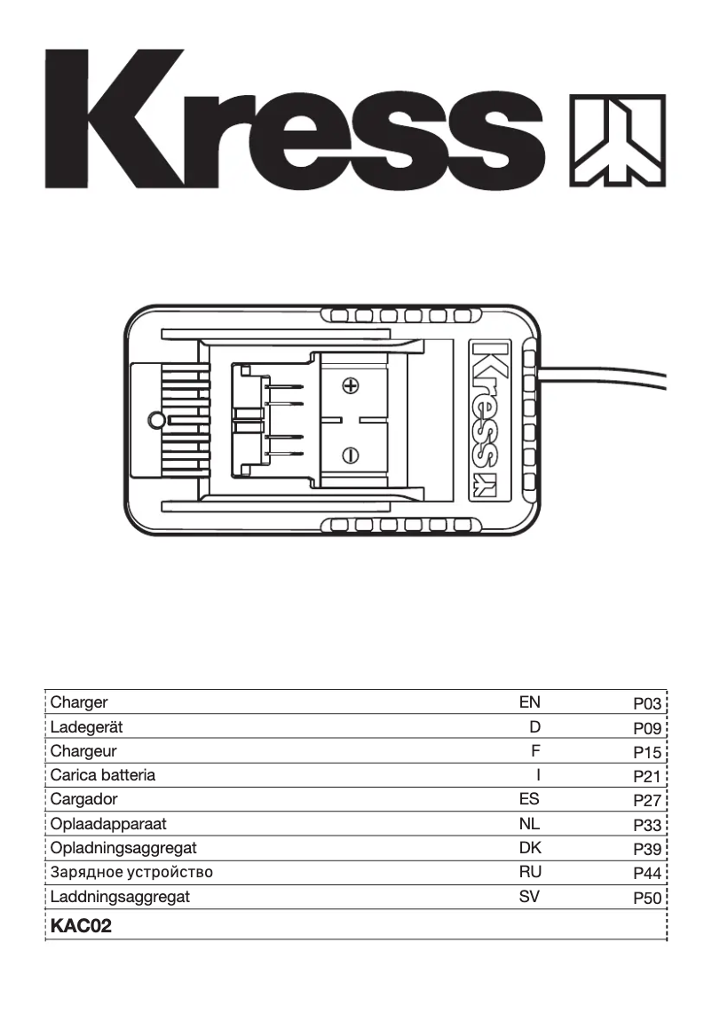 Página 1 del manual Manual de usuario Kress KAC02