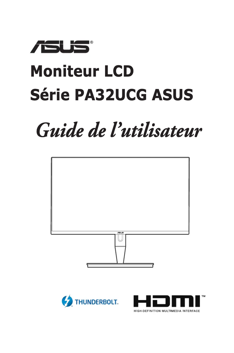 Página nº 1 - Manual de usuario Asus ProArt PA32UCG
