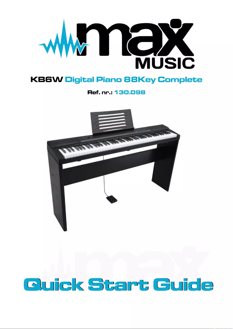 Página 1 del manual Guía de inicio rápido MAX KB6W