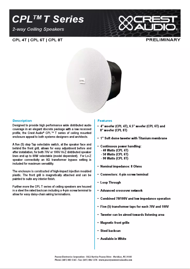 Imagen de la primera página del manual del dispositivo CPL 8T