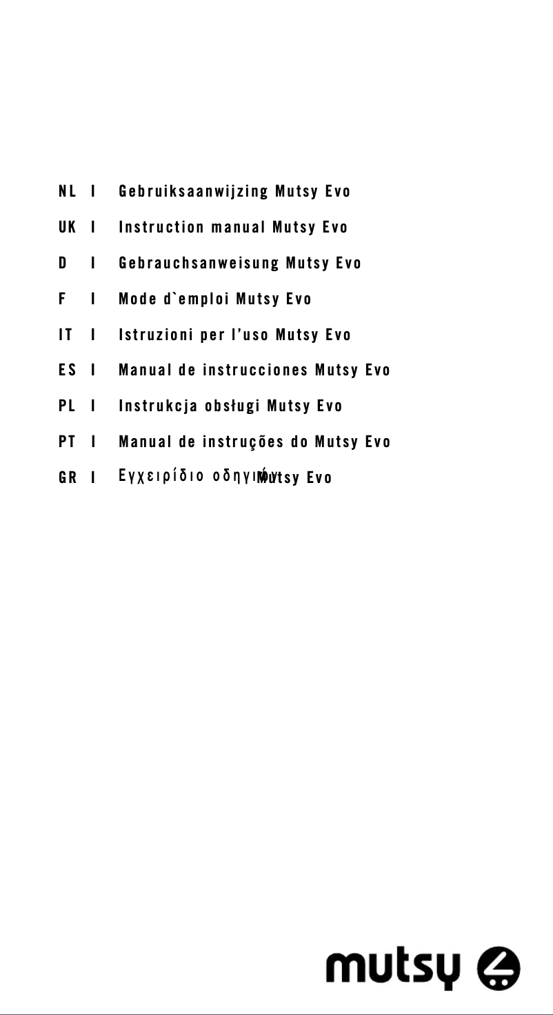 Página nº 1 - Manual de usuario Mutsy Evo