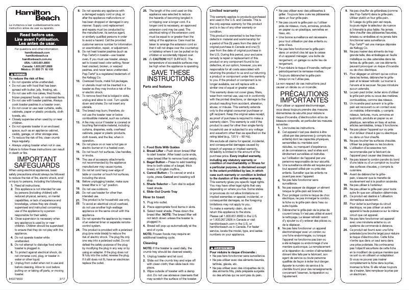 Imagen de la primera página del manual del dispositivo 22911
