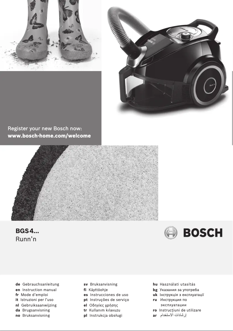 Página 1 del manual Manual de usuario Bosch BGS4210