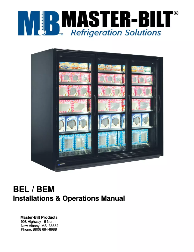 Página 1 del manual Manual de usuario Master-Bilt BEM-2-30SC