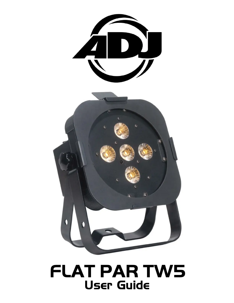 Imagen de la primera página del manual del dispositivo FLAT PAR TW5