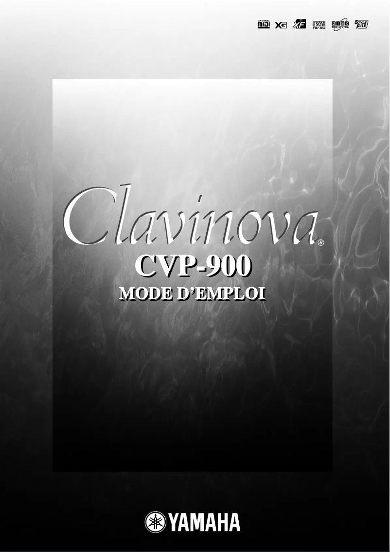 Imagen de la primera página del manual del dispositivo Clavinova CVP-900