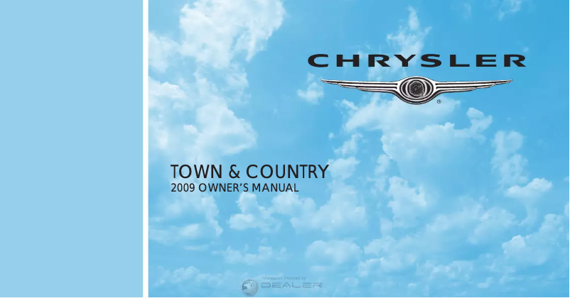Página 1 del manual Manual de usuario Chrysler Town & Country (2009)