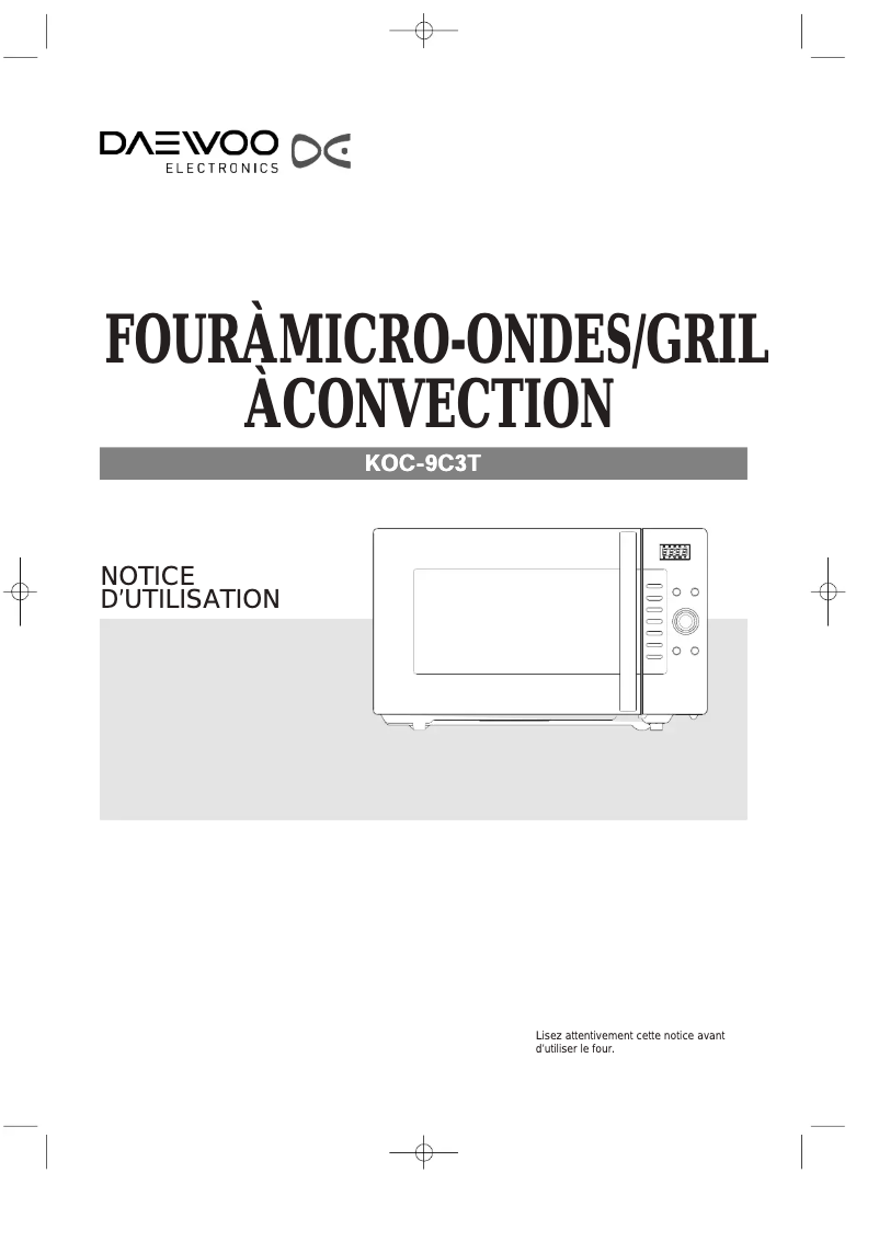Imagen de la primera página del manual del dispositivo KOC-9C3T