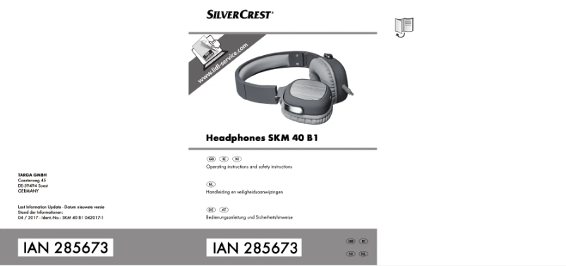 Imagen de la primera página del manual del dispositivo SKM 40 B1