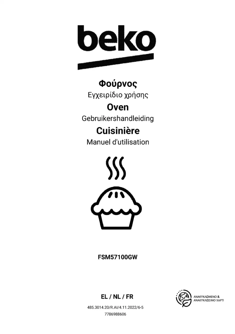 Página 1 del manual Manual de usuario Beko FSM57100GW