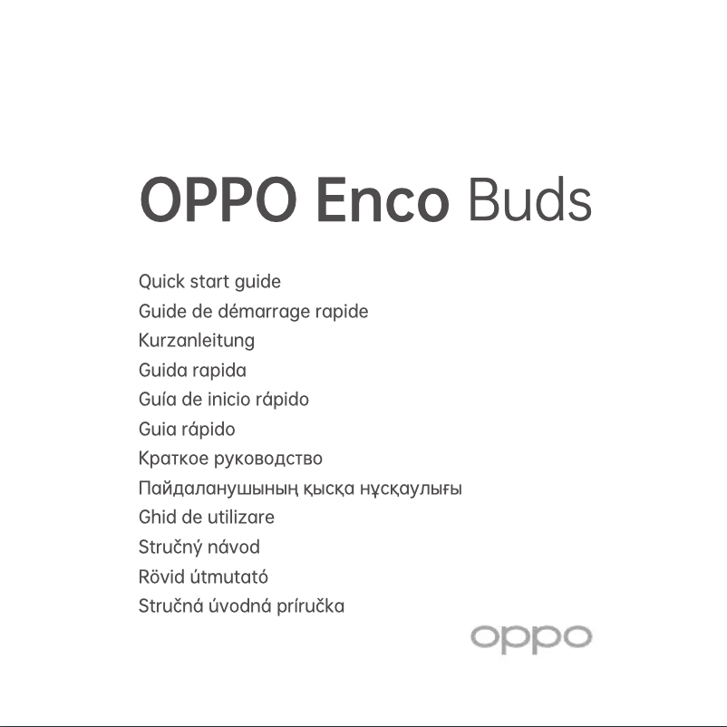 Página nº 1 - Manual de usuario Oppo Enco Buds