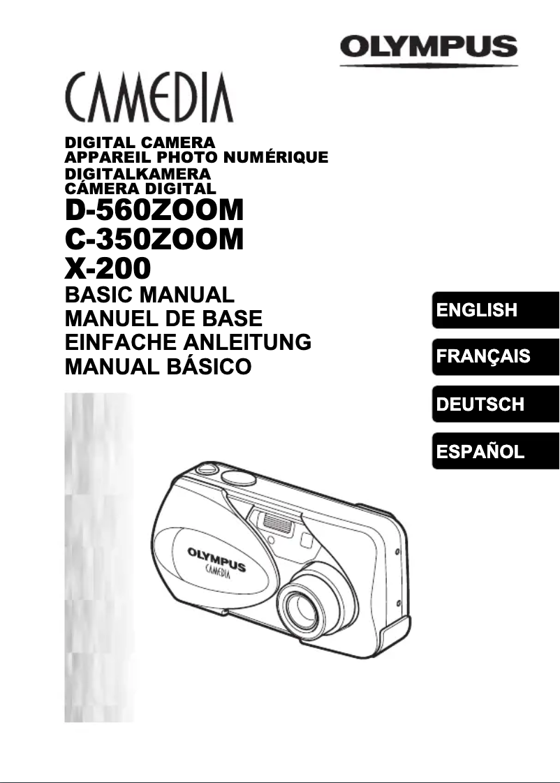 Imagen de la primera página del manual del dispositivo Camedia C-350 Zoom
