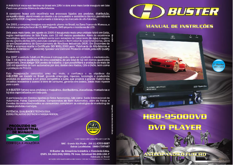 Página 1 del manual Manual de usuario Buster HBD-9500DVD