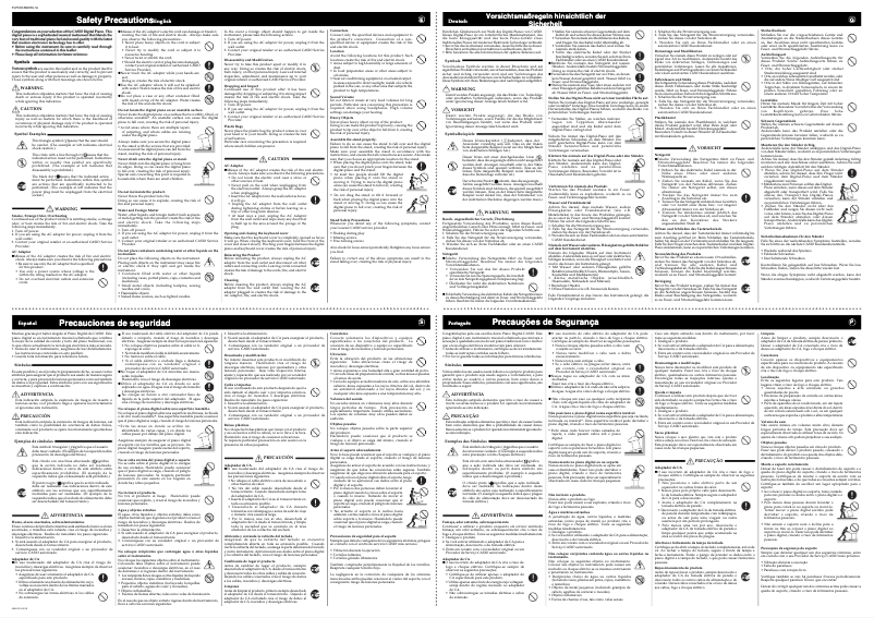 Imagen de la primera página del manual del dispositivo PX-720