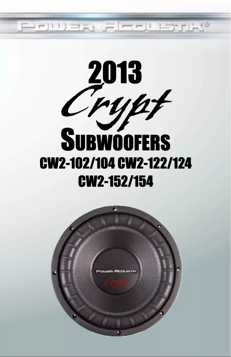 Imagen de la primera página del manual del dispositivo CW2-152