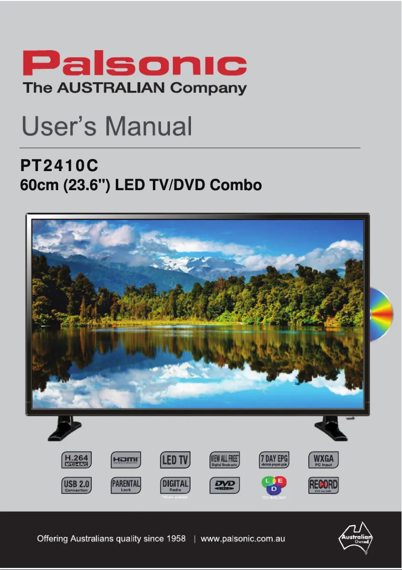 Página nº 1 - Manual de usuario Palsonic PT2410C