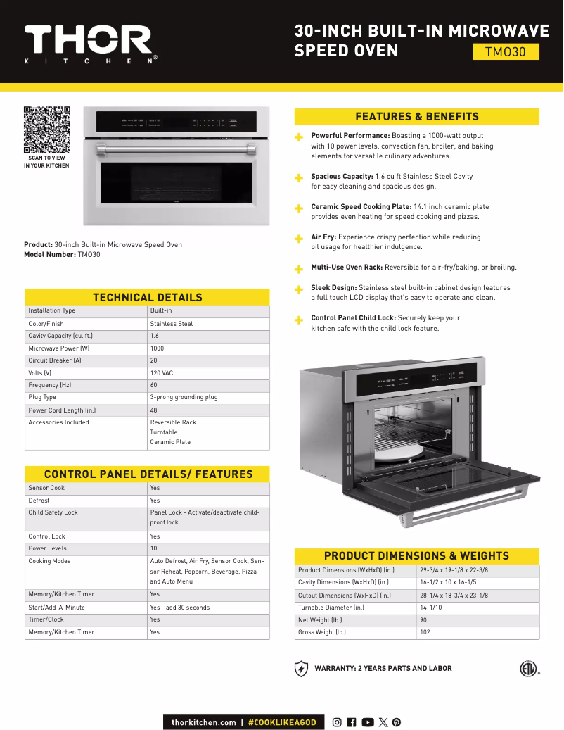 Imagen de la primera página del manual del dispositivo TMO30