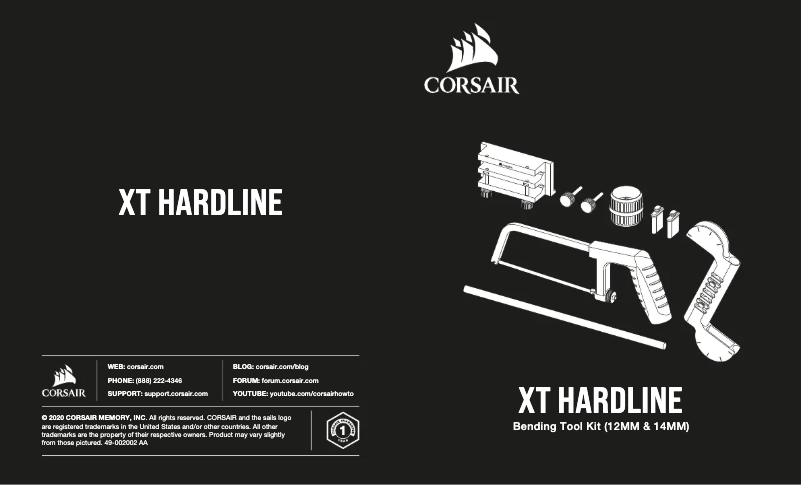 Página 1 del manual Manual de usuario Corsair XT HARDLINE