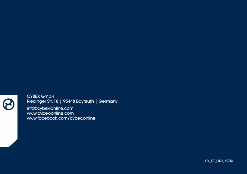Página nº 1 - Manual de usuario Cybex Onyx