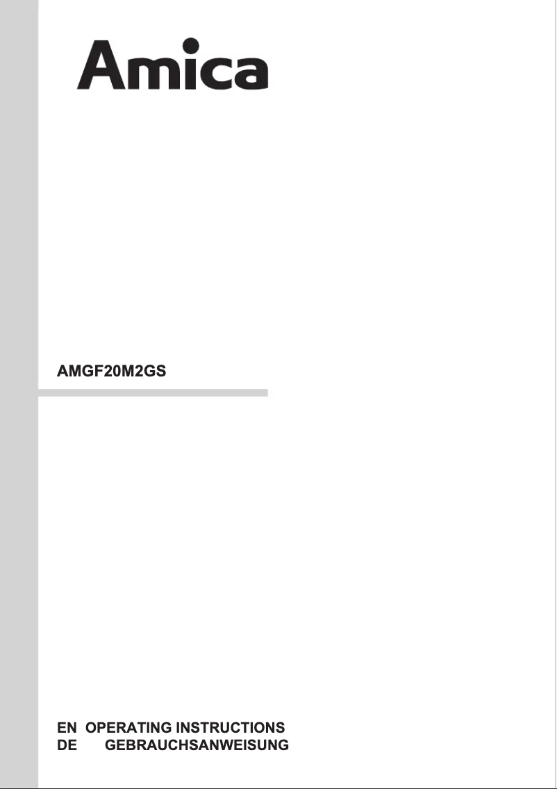 Página nº 1 - Manual de usuario Amica AMGF20M2GS
